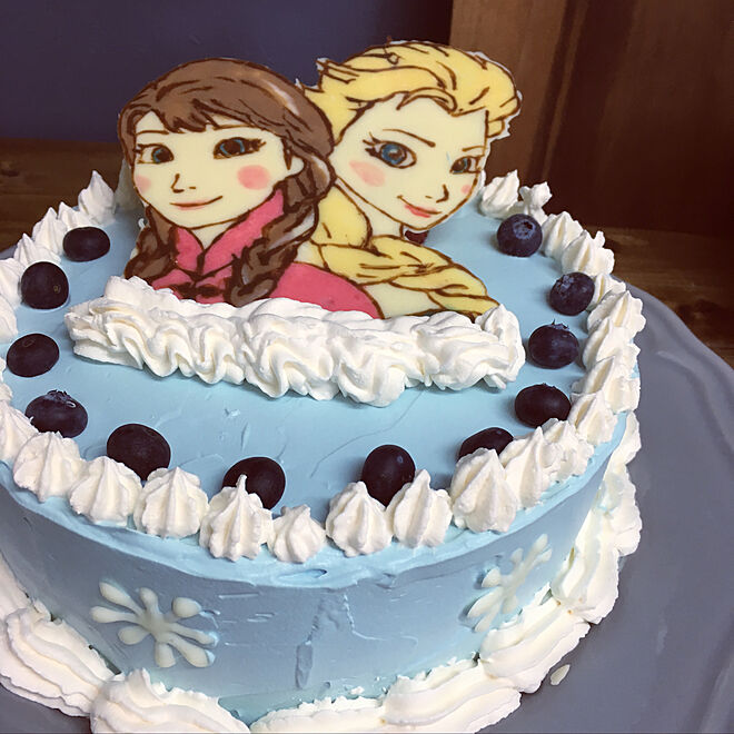 机 アナと雪の女王 誕生日ケーキのインテリア実例 19 02 12 16 50 42 Roomclip ルームクリップ