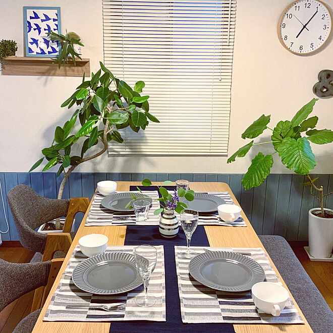 テーブルランナー/テーブルコーディネート/IKEAのランチョンマット 