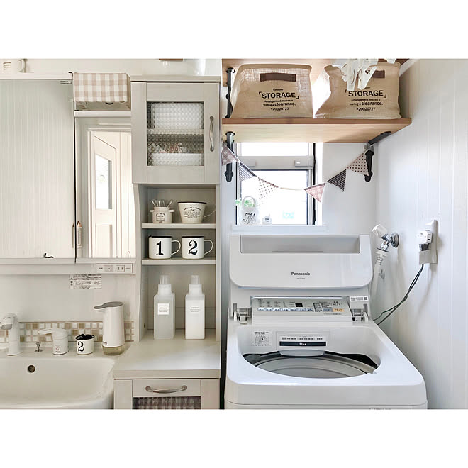 ニッセン スリムチェスト 見せる収納 洗濯機周り 洗面所 などのインテリア実例 07 07 13 51 57 Roomclip ルームクリップ