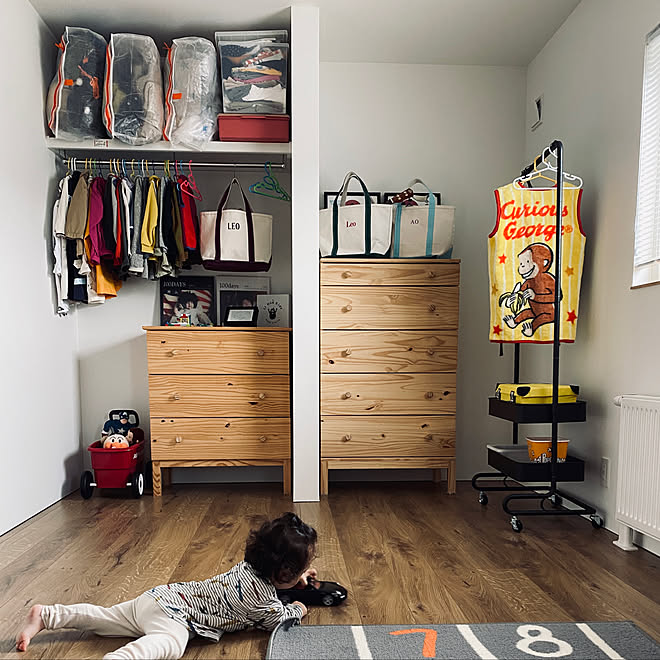 収納オーガナイザー ペルクラ Ikea 子供服収納 チェスト などのインテリア実例 21 09 30 14 32 03 Roomclip ルームクリップ