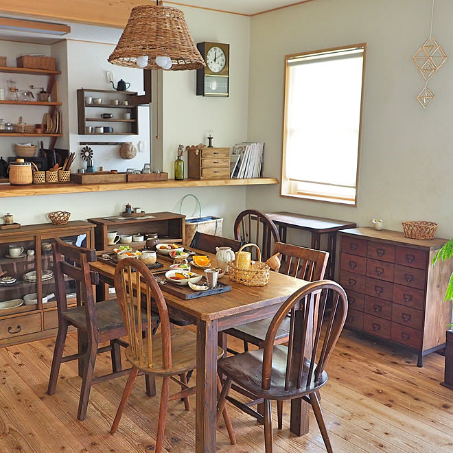 部屋全体 和モダンインテリア 古民家系 古民家風インテリア 無垢の床 などのインテリア実例 06 26 08 57 36 Roomclip ルームクリップ