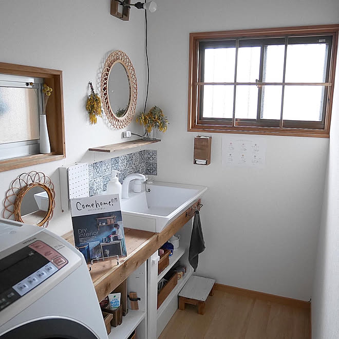 洗面所diy 古民家暮らし 古民家 賃貸 Diy などのインテリア実例 06 02 09 05 45 Roomclip ルームクリップ