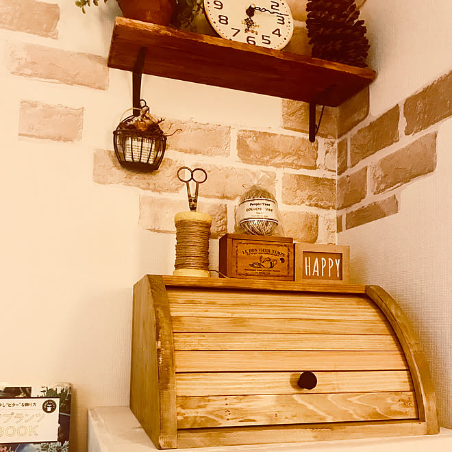 ブレッドケース Diy キッチン 木製ブレッドケースのインテリア実例 18 05 25 22 02 16 Roomclip ルームクリップ