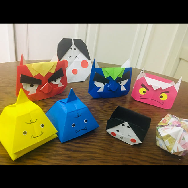 折り紙 節分のインテリア実例 19 01 26 01 00 54 Roomclip ルームクリップ