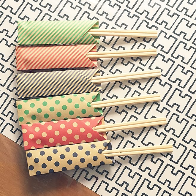 キッチン/折り紙箸袋/箸袋/はし袋/ダイソー折り紙...などのインテリア実例 - 2017-02-07 11:46:38