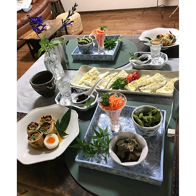 おうち居酒屋/日本酒/インスタID→petitlapine/うつわ好き/うつわなどのインテリア実例 20170724 07