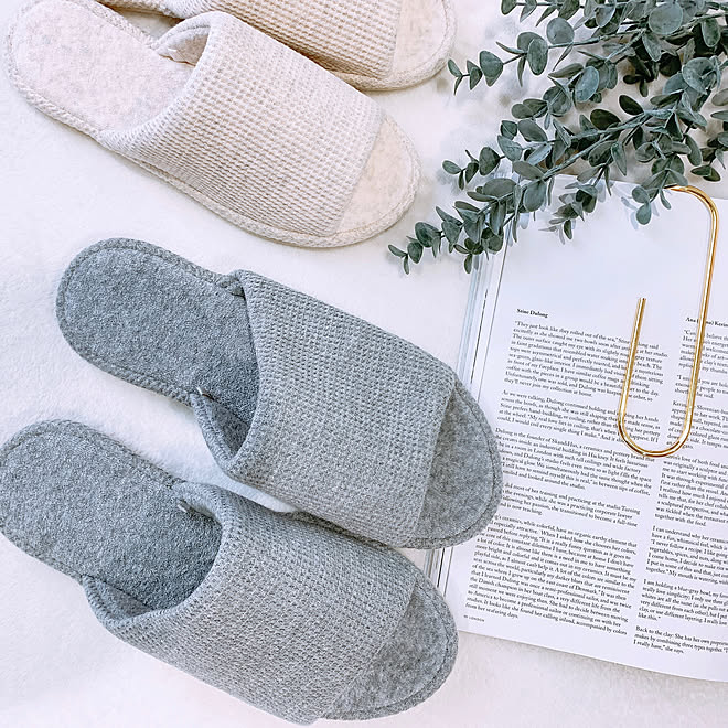 購入品 スリッパ ルームシューズ ユニクロ Uniqlo などのインテリア実例 03 14 13 40 50 Roomclip ルームクリップ