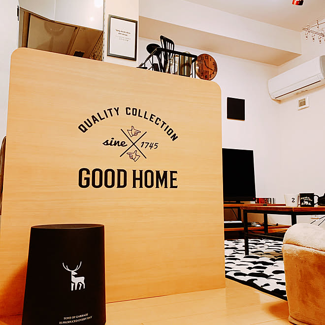 転写シート ウォールステッカー 男前 一人暮らし シンプル などのインテリア実例 19 02 26 23 39 35 Roomclip ルームクリップ