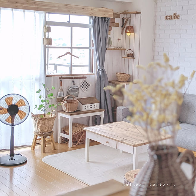 部屋全体/ナチュラル/ナチュラルインテリア/ハンドメイド/DIYでお部屋作り...などのインテリア実例 - 2019-07-21 20:11:31