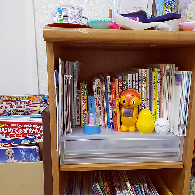 棚 こどものいる暮らし 絵本収納 絵本収納が足りない 子ども部屋のインテリア実例 10 09 18 04 Roomclip ルームクリップ