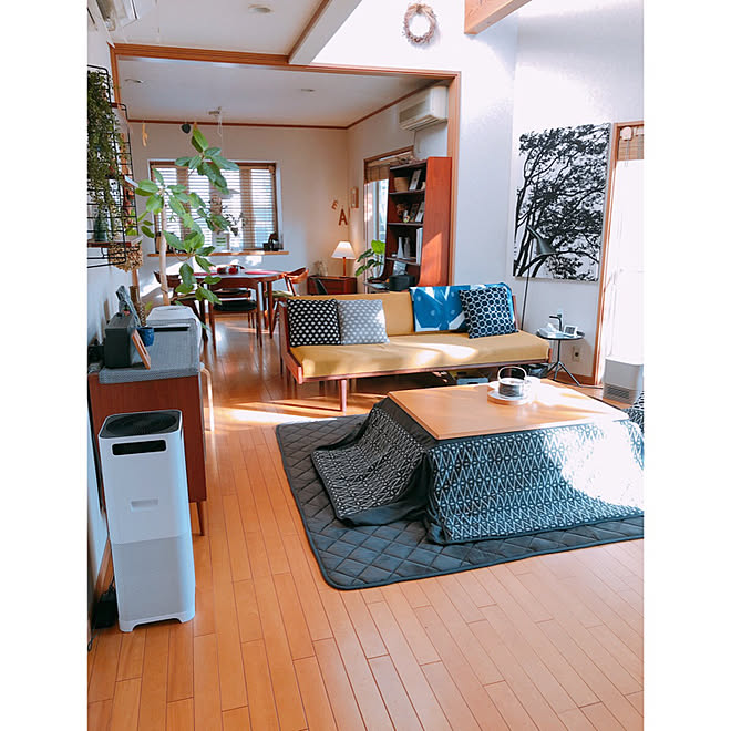 部屋全体/コタツ/こたつ/北欧インテリア/北欧家具&hellip;などのインテリア実例 20181212 183446 ｜ RoomClip