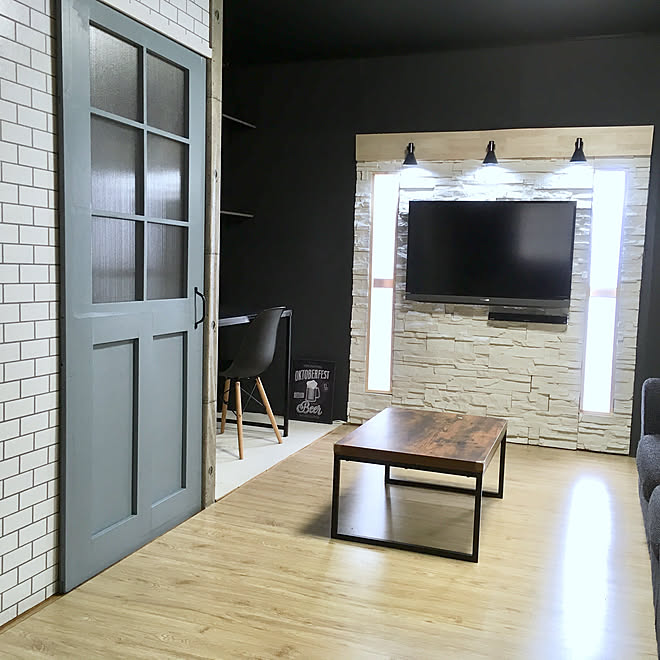 リビング ブルックリン カフェ風 団地 和室を洋室に などのインテリア実例 18 06 04 19 42 45 Roomclip ルームクリップ