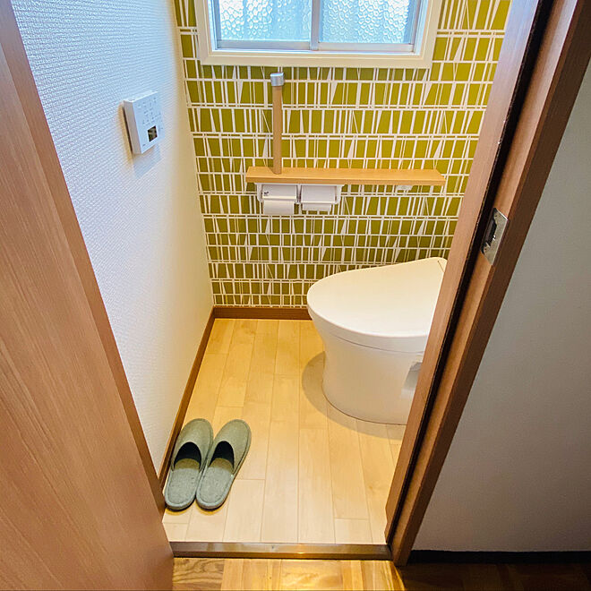 サンゲツ フィンレイソン コロナ 北欧 アクセントクロス バス トイレのインテリア実例 06 11 16 53 47 Roomclip ルームクリップ