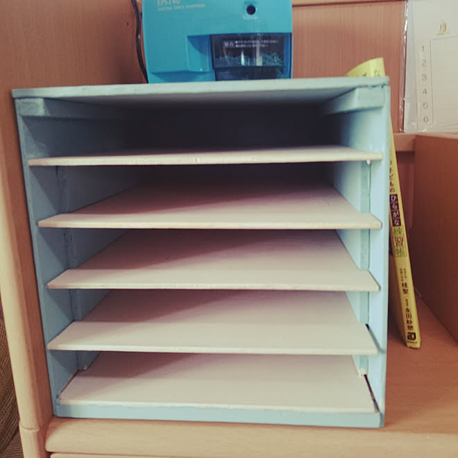 机 書類棚 Diy セリア レターボックス サイズのインテリア実例 17 09 04 09 38 56 Roomclip ルームクリップ