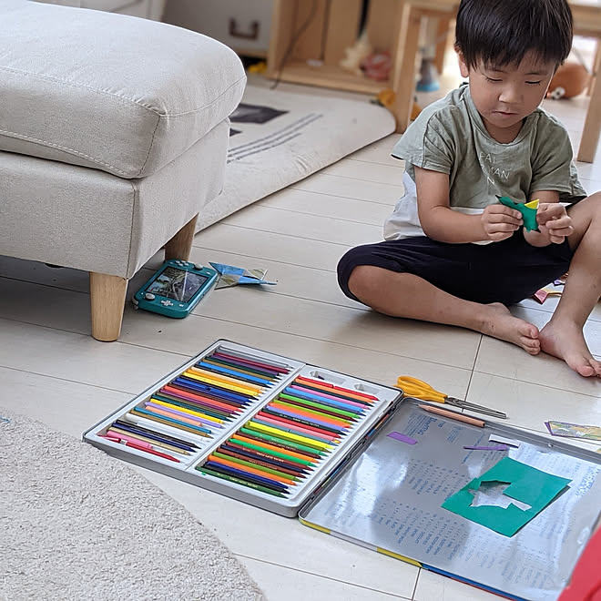 リビング こどものいる暮らし 夏休み リビングが遊び場のインテリア実例 21 07 10 32 57 Roomclip ルームクリップ