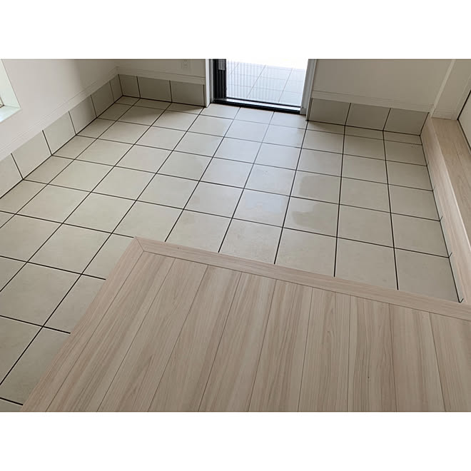 玄関タイル 掃除 ウタマロ Lixilタイル オキシクリーン などのインテリア実例 19 05 03 45 56 Roomclip ルームクリップ