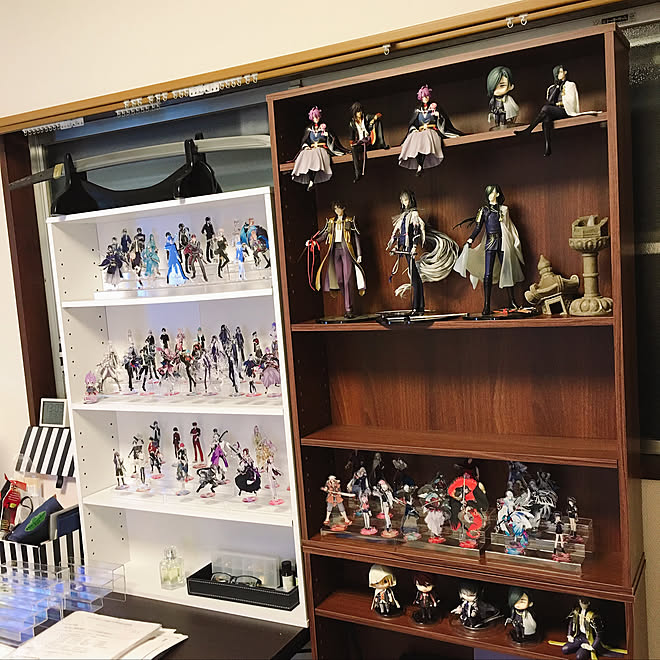 オタク部屋 オタ部屋 刀剣乱舞 とうらぶねんどろいど 棚のインテリア実例 19 08 21 12 16 11 Roomclip ルームクリップ