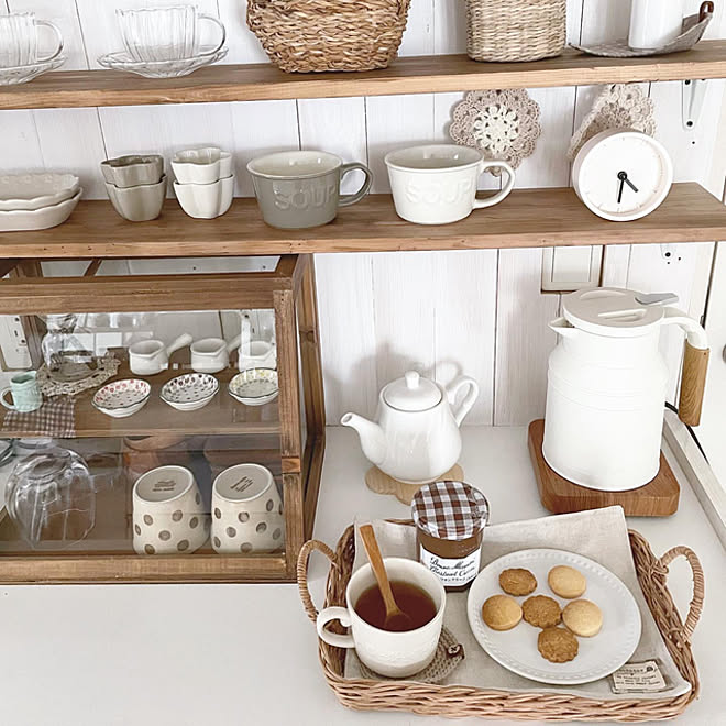 電気ケトル 3coins おやつ時間 おやつ クッキー などのインテリア実例 22 02 26 22 51 49 Roomclip ルームクリップ