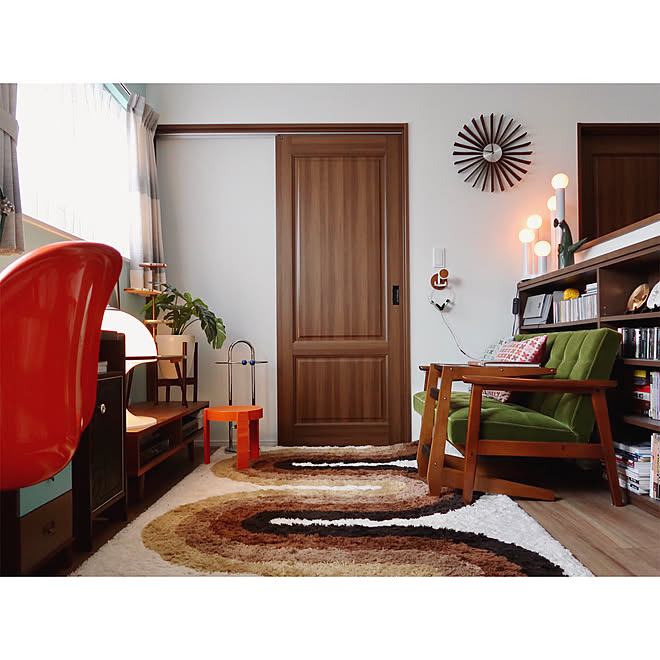 本棚 書斎 フリースペース スペースエイジデザイン 趣味部屋 などのインテリア実例 21 09 26 21 33 26 Roomclip ルームクリップ