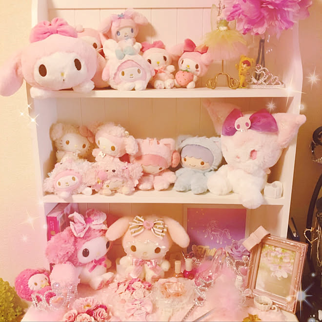 おんなのこ ゆめかわ かわいい ピンク サンリオ などのインテリア実例 19 03 24 54 14 Roomclip ルームクリップ