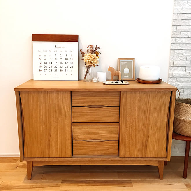 リビング/キャビネット/unico/IKEA/無印良品...などのインテリア ...