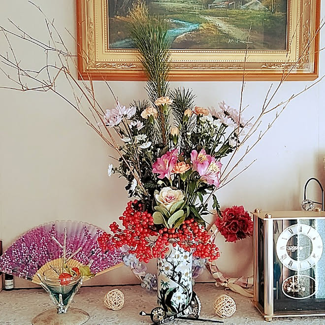 玄関 入り口 1月2日 お正月 フラワーアレンジメント 生花アレンジのインテリア実例 22 01 02 09 51 03 Roomclip ルームクリップ 玄関 入り口 1月2日 お正月 フラワーアレンジメント 生花アレンジのインテリア実例 22 01 02 09 51 03 Roomclip ルームクリップ