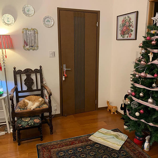 クリスマス/アンティーク/洋書風/ねこのいる日常/いいね!ありがとうございます♪...などのインテリア実例 - 2019-11-26 19:55:45
