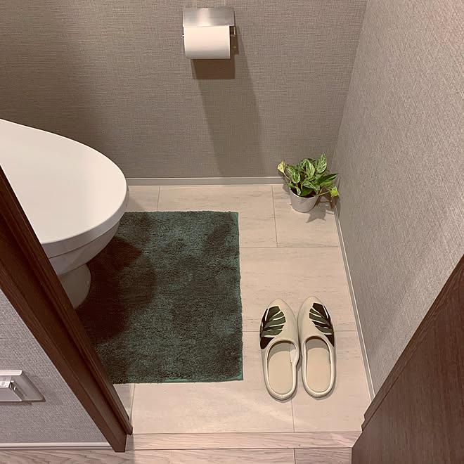 アクタスのトイレマット トイレ 観葉植物 ポトス バス トイレ などのインテリア実例 02 01 02 24 53 Roomclip ルームクリップ