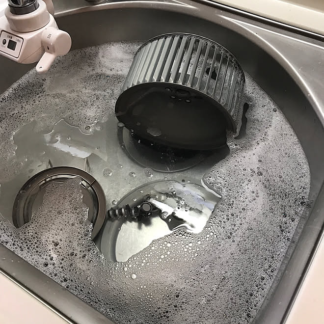 キッチン 換気扇掃除 オキシクリーン オキシ漬け ホテルライク などのインテリア実例 2017 08 26 15 59 19 Roomclip ルームクリップ