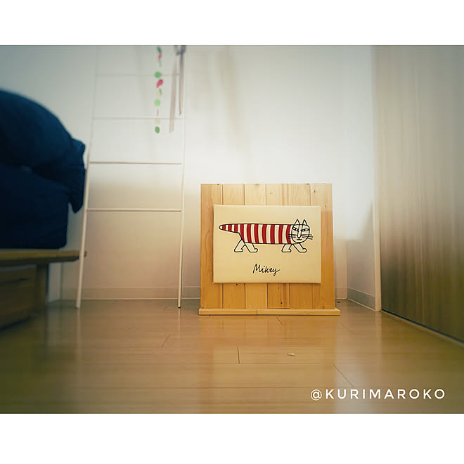 猫トイレの目隠しのパーティション 猫トイレカバーdiy 猫トイレ隠し 猫ちゃん想い ニャンとも などのインテリア実例 21 06 12 11 22 06 Roomclip ルームクリップ