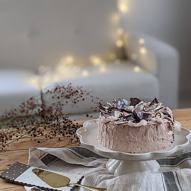 キッチン 誕生日 バースデーケーキ 手作りケーキ 誕生日ケーキ 手作り などのインテリア実例 21 12 28 21 35 30 Roomclip ルームクリップ