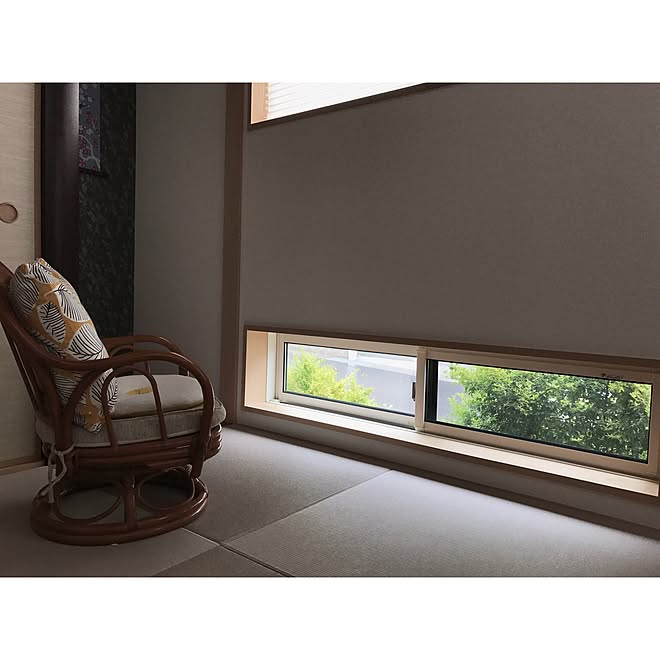 壁 天井 目隠し植栽 和スペース 琉球畳 地窓 などのインテリア実例 17 04 07 14 01 06 Roomclip ルームクリップ