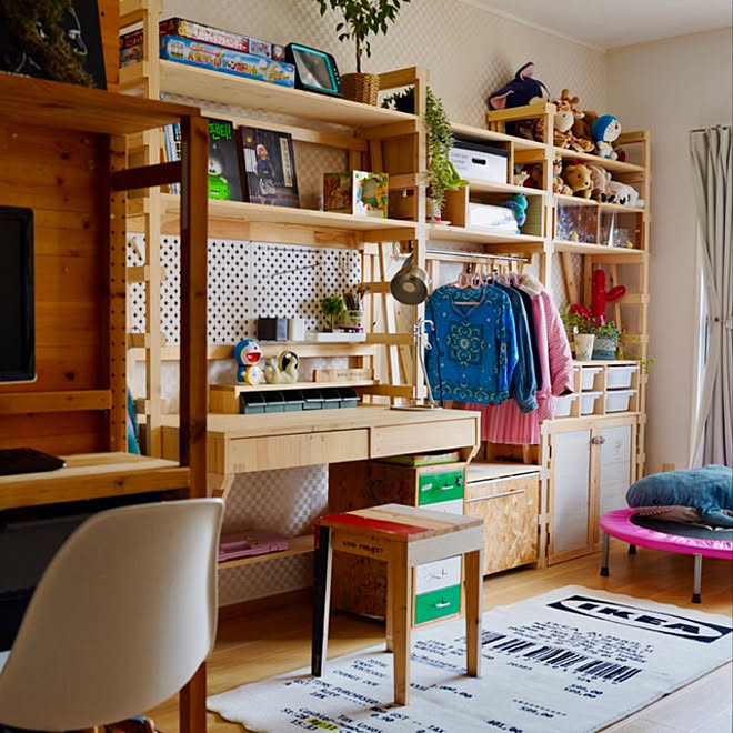 子供部屋アフター 子供部屋改造 子供部屋作り 子供部屋収納 子供部屋インテリア などのインテリア実例 22 03 19 13 21 44 Roomclip ルームクリップ