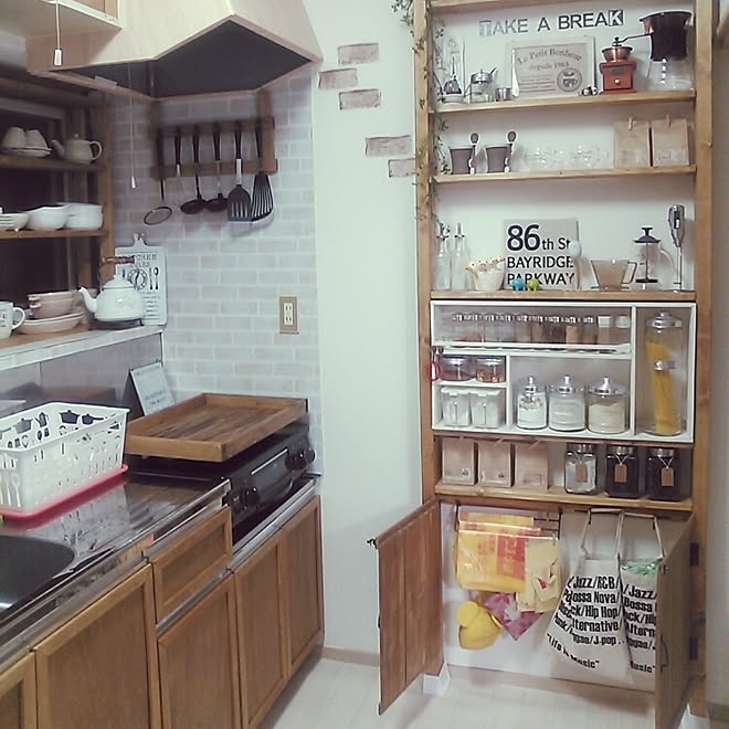 キッチン 賃貸 一人暮らし 1k Diy などのインテリア実例 16 05 26 00 01 39 Roomclip ルームクリップ