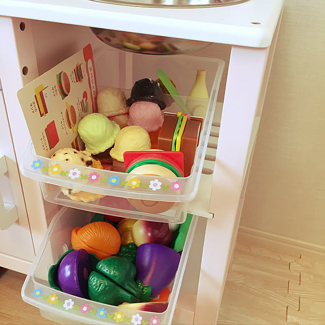 キッチン しまじろうのおもちゃ アイスクリーム屋さん アイス好き 子供と暮らす などのインテリア実例 18 01 29 15 00 07 Roomclip ルームクリップ
