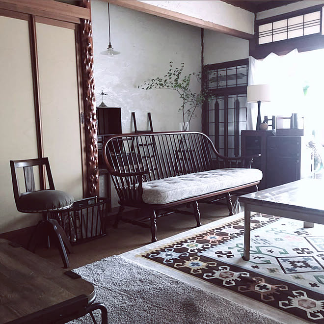 キツツキ飛駄家具/木製スツール/interior/retrolife/シンプルライフ...などのインテリア実例 - 2019-11-21 00:04:32