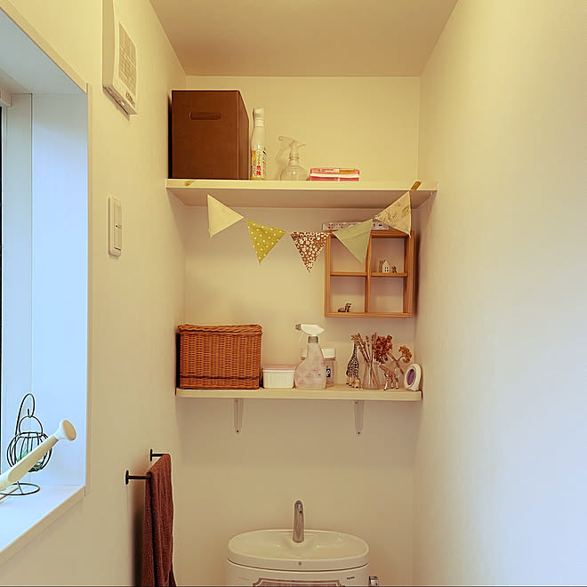 コレ Diyしたよ ナチュラル Diy ナチュラルインテリア バス トイレのインテリア実例 22 07 09 10 15 28 Roomclip ルームクリップ