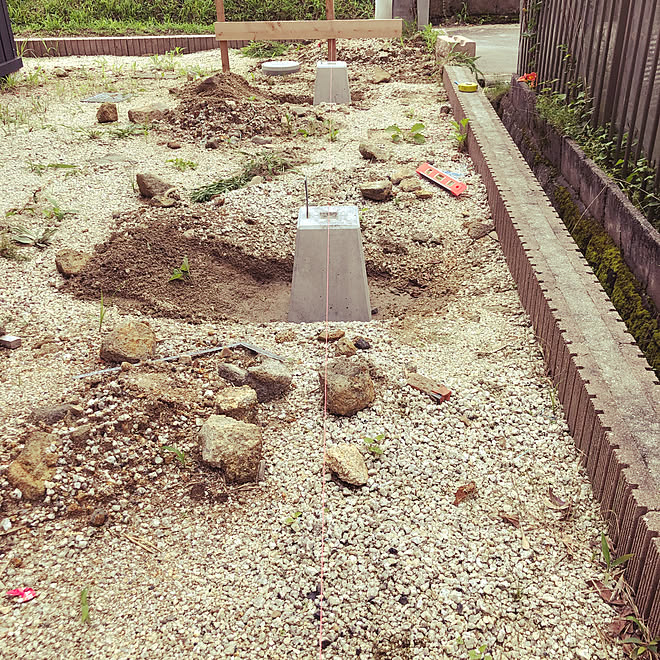 布基礎 Diy 庇 小屋diy 物置 Diy などのインテリア実例 07 25 00 58 13 Roomclip ルームクリップ
