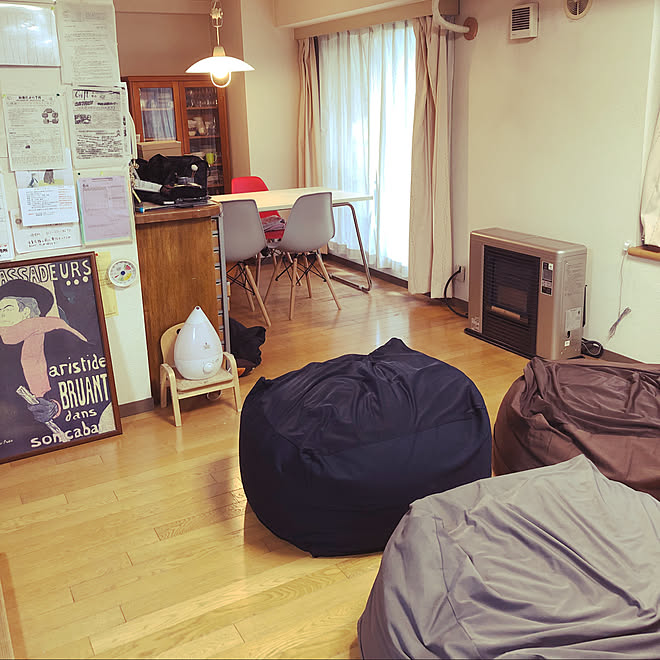 体にフィットするソファ/ひとをダメにするクッション/無印良品 ソファ/ビーズクッション/リビングのインテリア実例 20200713