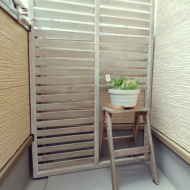 部屋全体 百均 ベランダ快適化 暑さ対策 カインズ などのインテリア実例 22 07 17 13 30 41 Roomclip ルームクリップ