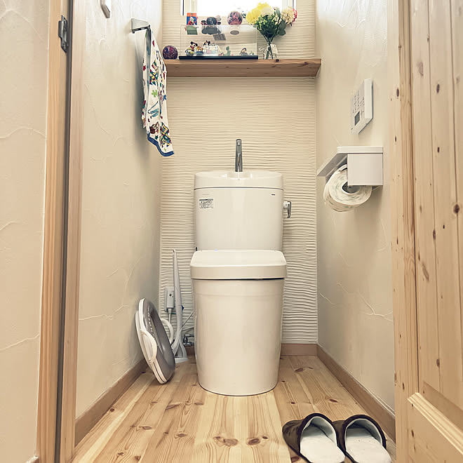 トイストーリー ディズニー Toto 漆喰壁 バス トイレのインテリア実例 22 08 26 14 28 52 Roomclip ルームクリップ