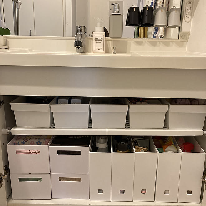 洗剤収納 洗面台 洗面台下収納 ダイソー 100均 などのインテリア実例 21 11 04 07 24 01 Roomclip ルームクリップ