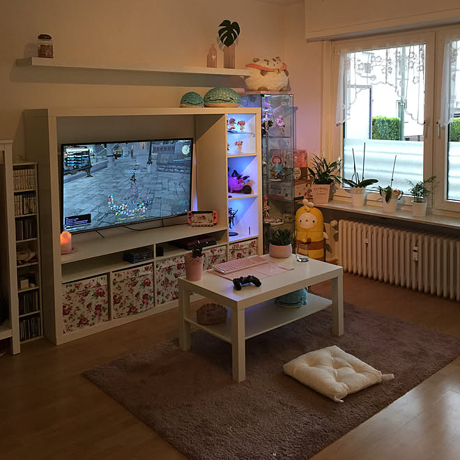部屋全体/オタク部屋/IKEA/一人暮らし/ホワイトインテリアのインテリア実例 20180618 034424