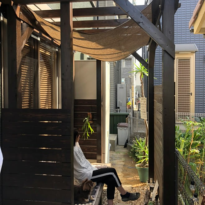 玄関 入り口 パーゴラ ガーデニング チワックス お庭改造中 などのインテリア実例 21 10 14 21 46 09 Roomclip ルームクリップ