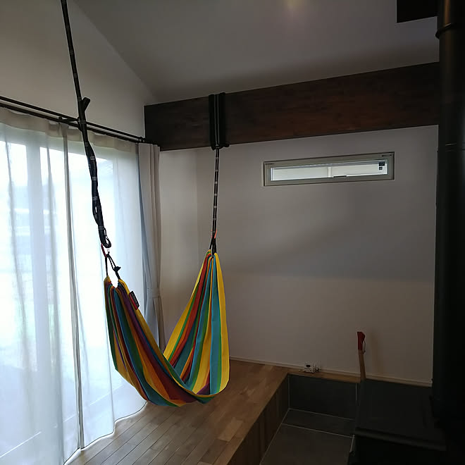 ハンモック みせ梁のインテリア実例 18 09 27 05 37 23 Roomclip ルームクリップ