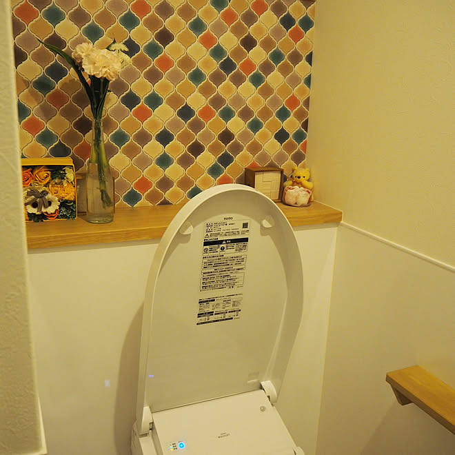 アクセントクロス 住友林業の家 バス トイレのインテリア実例 18 04 18 18 43 47 Roomclip ルームクリップ