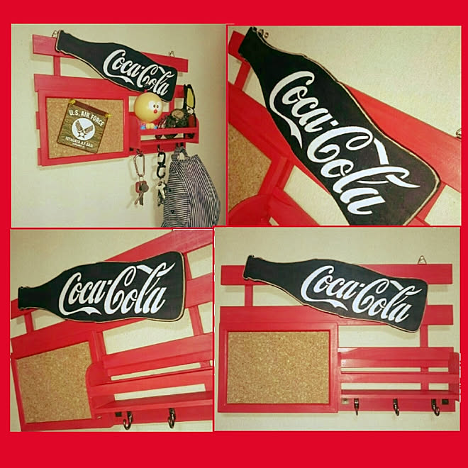 自作 雑貨 コカ コーラ雑貨 Coca Cola コカ コーラ などのインテリア実例 17 08 18 01 47 18 Roomclip ルームクリップ