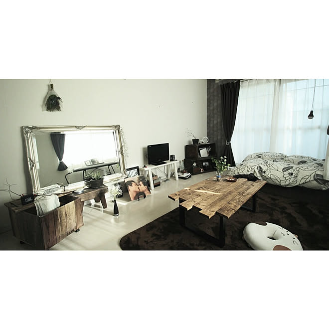 部屋全体/1K/蚤の市/1K/塩系インテリアの会...などのインテリア実例 - 2018-04-24 02:08:24