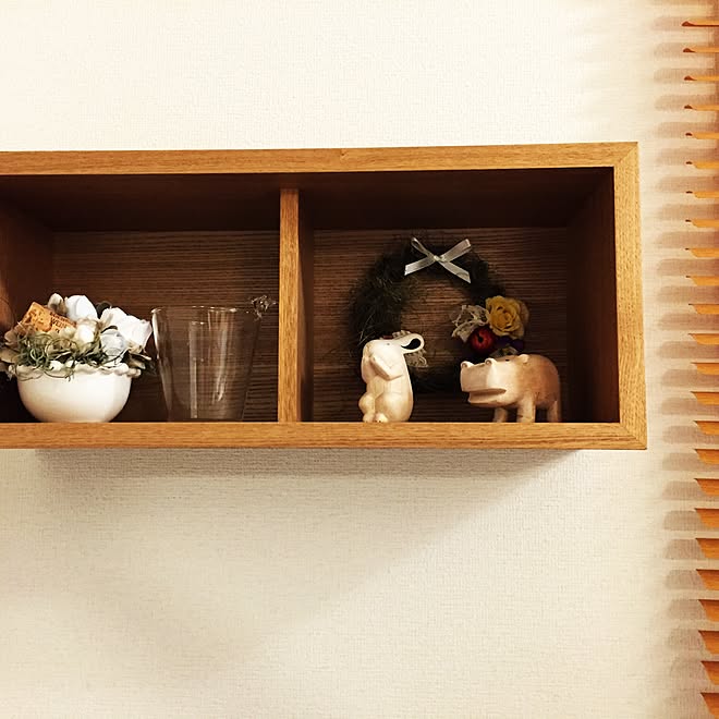 キッチン/ブリザードフラワーリース/無印良品 壁に付けられる家具/無印良品/雑貨のインテリア実例 - 2015-07-04 20:21:49