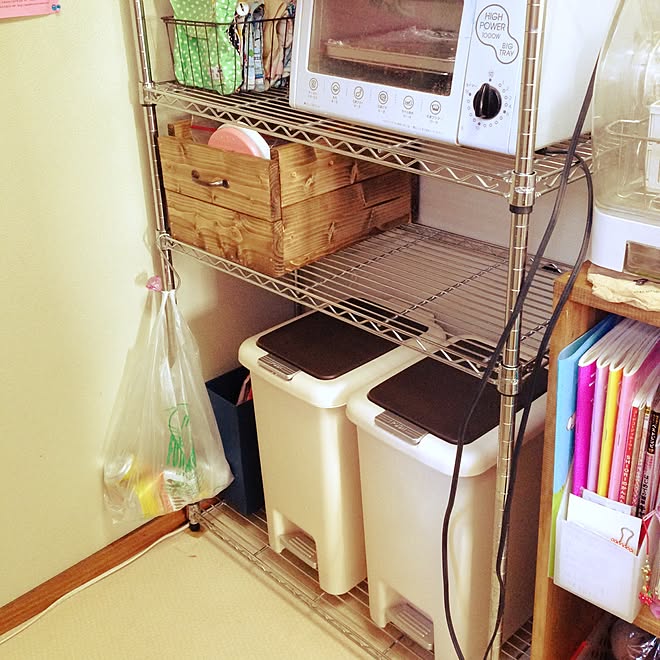 キッチン/DIY/収納/手作り/ゴミ箱...などのインテリア実例 20150109 134736